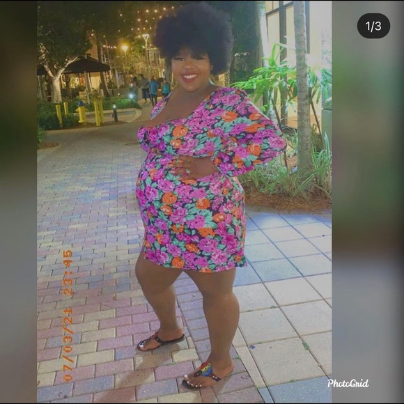 SHEIN Dresses & Skirts - Plus size soft flower dress